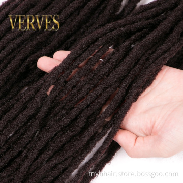 Synthetic Crochet Hair 12 strands/pcs Black Blonde Crochet Braiding Hair For Women And Men 20 Inch Hair Piece Soft Dreadlocks